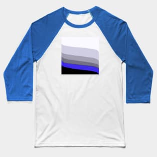 On a Curve - Royal Blue Baseball T-Shirt